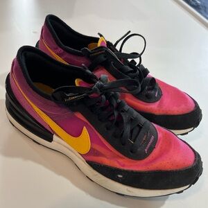 Nike Pink and Yellow Sneakers